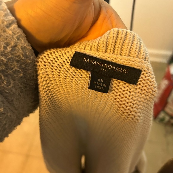 Banana Republic Light Gray Cotton Button Front Cardigan - Picture 5 of 5